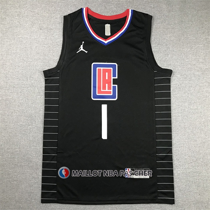 Maillot Los Angeles Clippers James Harden NO 1 Statement 2021-22 Noir
